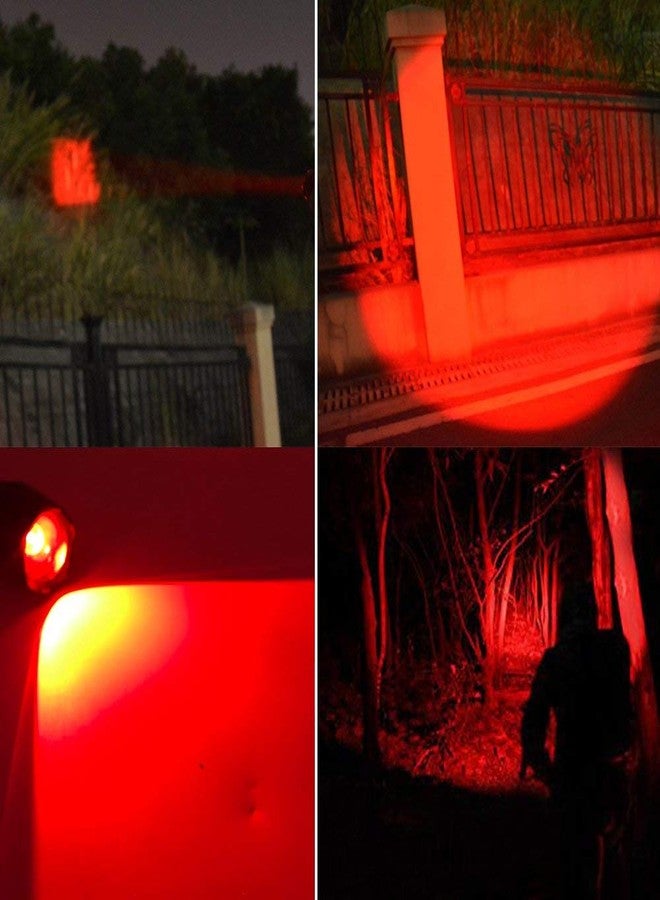 AuKvi Deep Red Light Flashlight 670nm Single Mode Long Range Red Hunting Flashlights Torch with Zoomable for Astronomy, Aviation, Night Observation-Black - Image 4