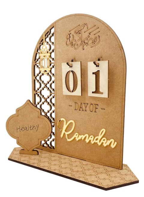Ramadan Eid Al Fitr 2023 Advent Calendar Wooden Countdown Calendars Decorations