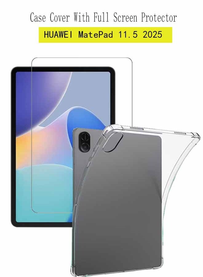 eGreen99 2 in 1 HUAWEI MatePad 11.5 inch / Air 11.5 inch Protection Pack - Ultra Clear Shockproof Case & Edge-to-Edge Screen Protector, 360 Degree Protection, Back Cover & Screen Protector for HUAWEI MatePad 11.5 2025 - Image 1