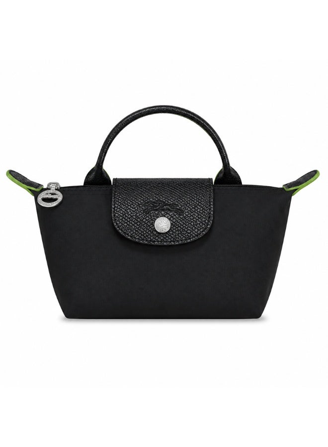 Longchamp Eco Tone Black Mini Dual-Use Handheld & Crossbody Bag - Image 1