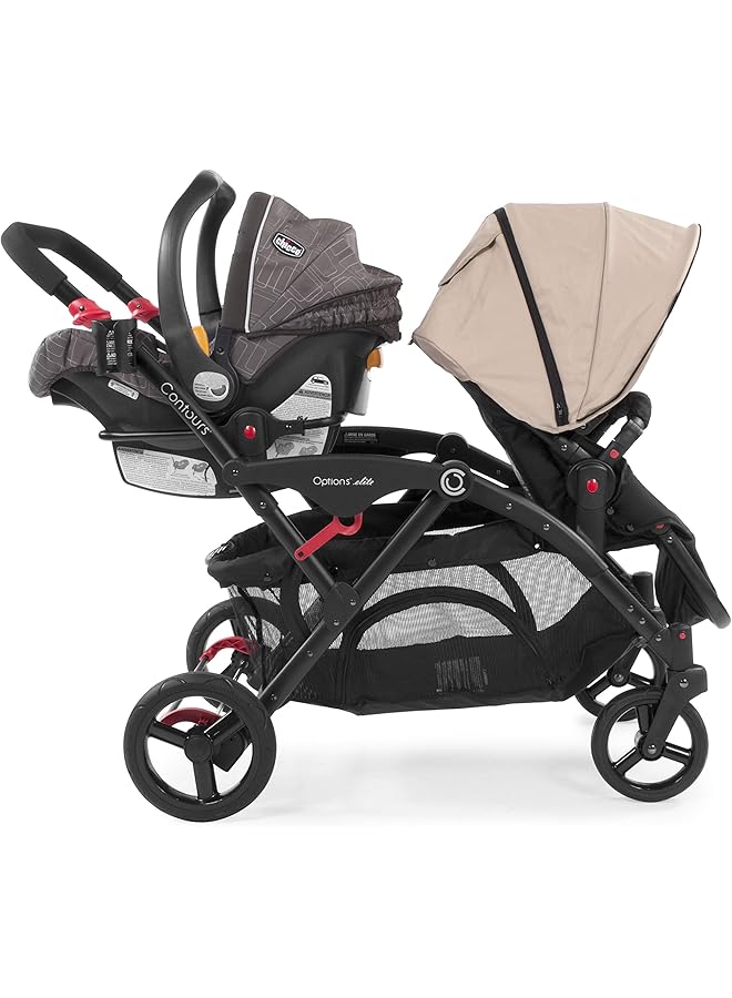 Contours Tandem Chicco Keyfit Car Seat Adapter Black Pack Of 1 - Image 3