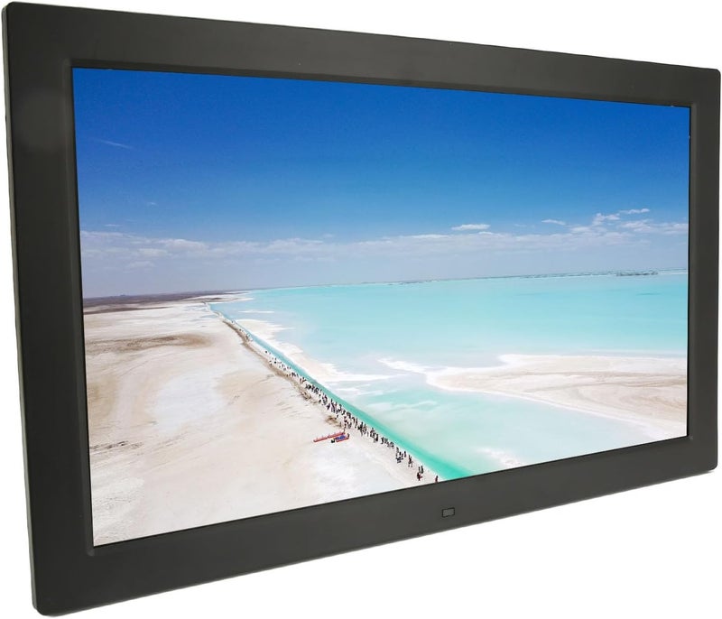 Bewinner 18.5 Inch Digital Picture Frame, 16:9 HD 1366x768 Screen Digital Photo Frame with Remote Control, Share Photos and Videos, Gift for Friends and Family (UK Plug 100-240V) - Image 1