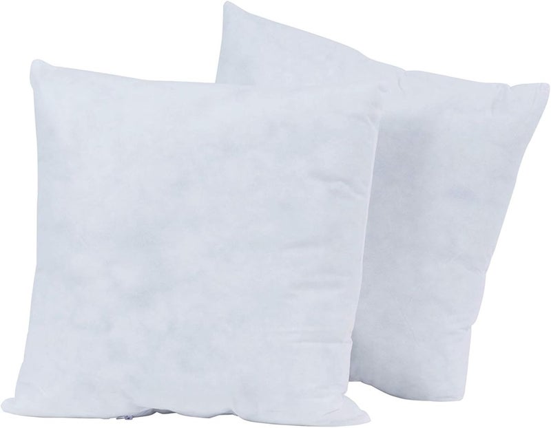 Poly-Fil Fairfield Basic, Personalizable Pillow Inserts, Pillow Inserts for Decorative Pillows, Travel Pillows, and Home Decor, 18" X 18", Pack of 2 - Image 2