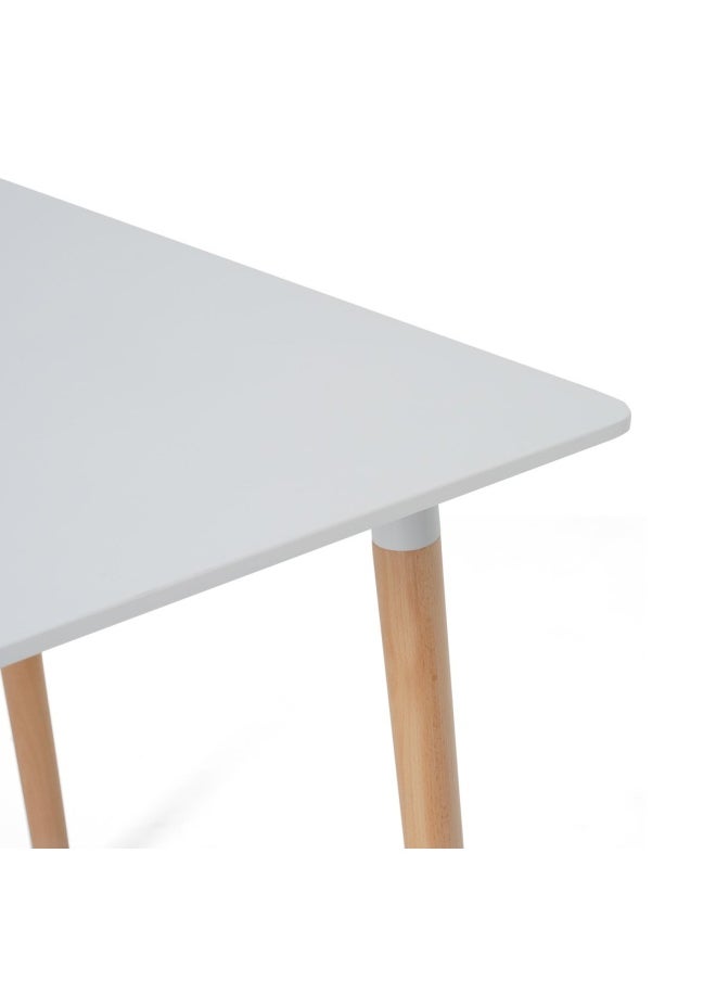 Pan Home - Dorthy 4 - Seaters Dining Set | Rectangle | Wood | Tapered Legs | White - Image 1