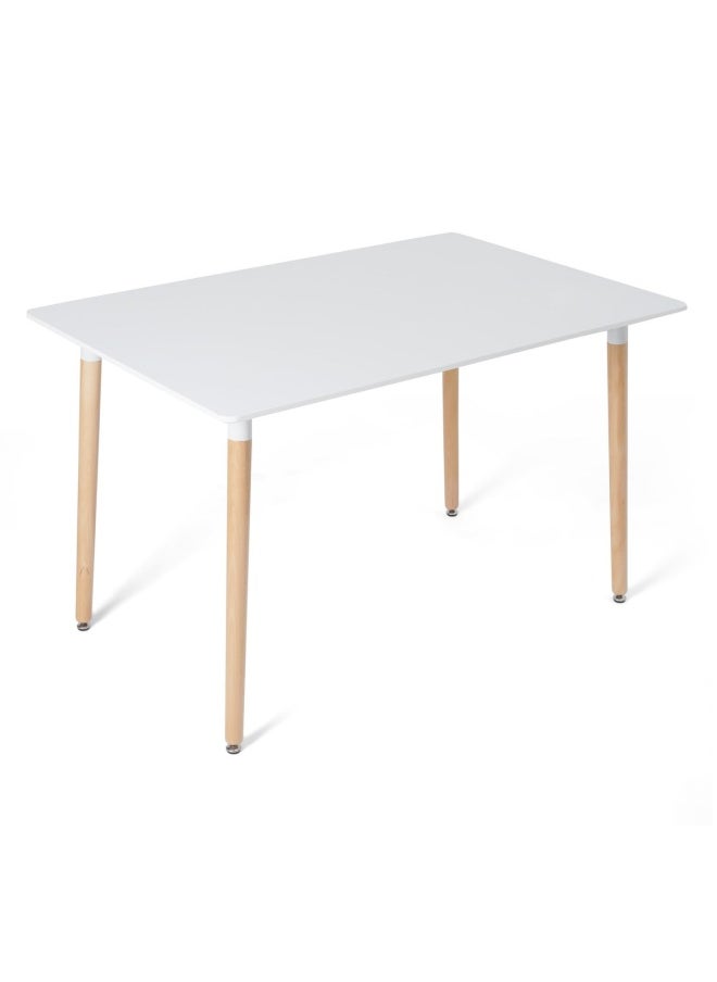 Pan Home - Dorthy 4 - Seaters Dining Set | Rectangle | Wood | Tapered Legs | White - Image 1