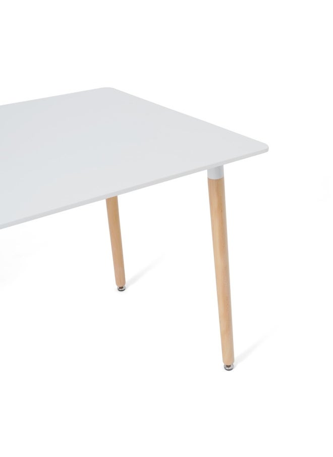 Pan Home - Dorthy 4 - Seaters Dining Set | Rectangle | Wood | Tapered Legs | White - Image 1