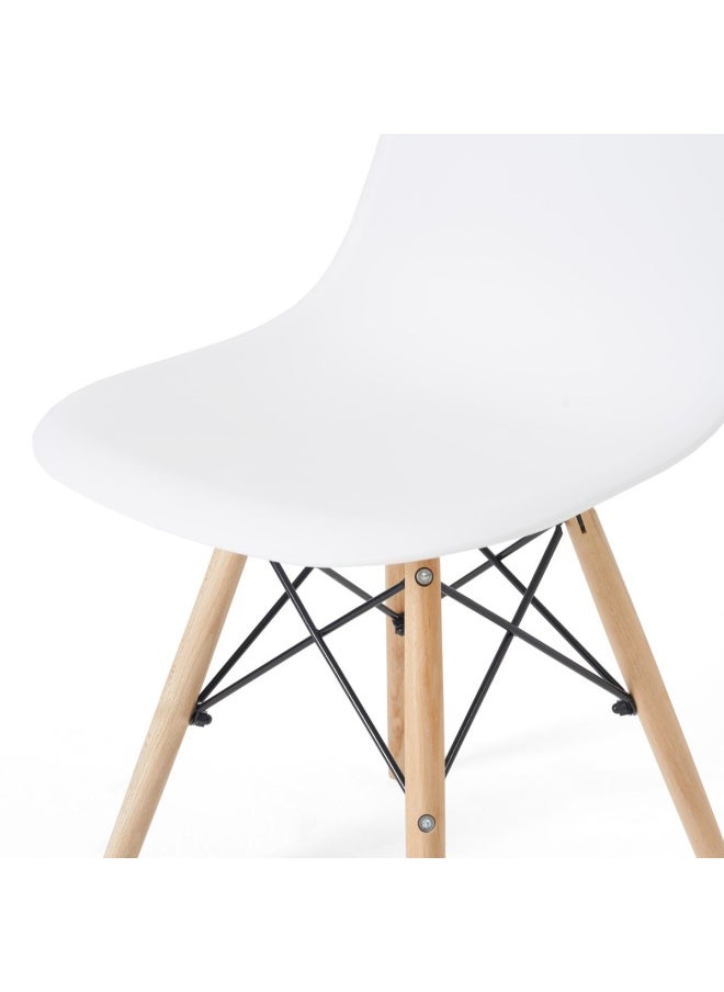 Pan Home - Dorthy 4 - Seaters Dining Set | Rectangle | Wood | Tapered Legs | White - Image 1