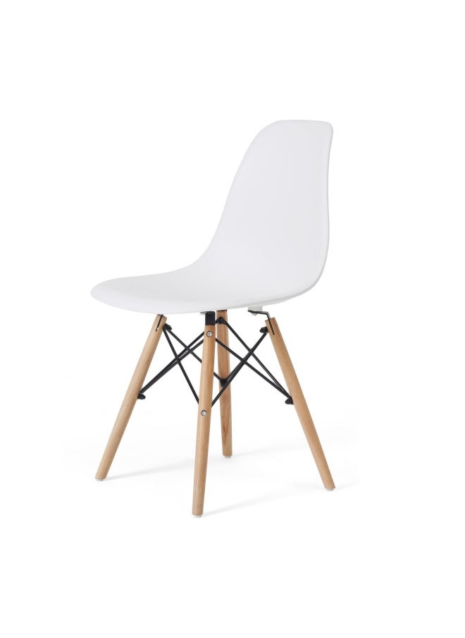Pan Home - Dorthy 4 - Seaters Dining Set | Rectangle | Wood | Tapered Legs | White - Image 1