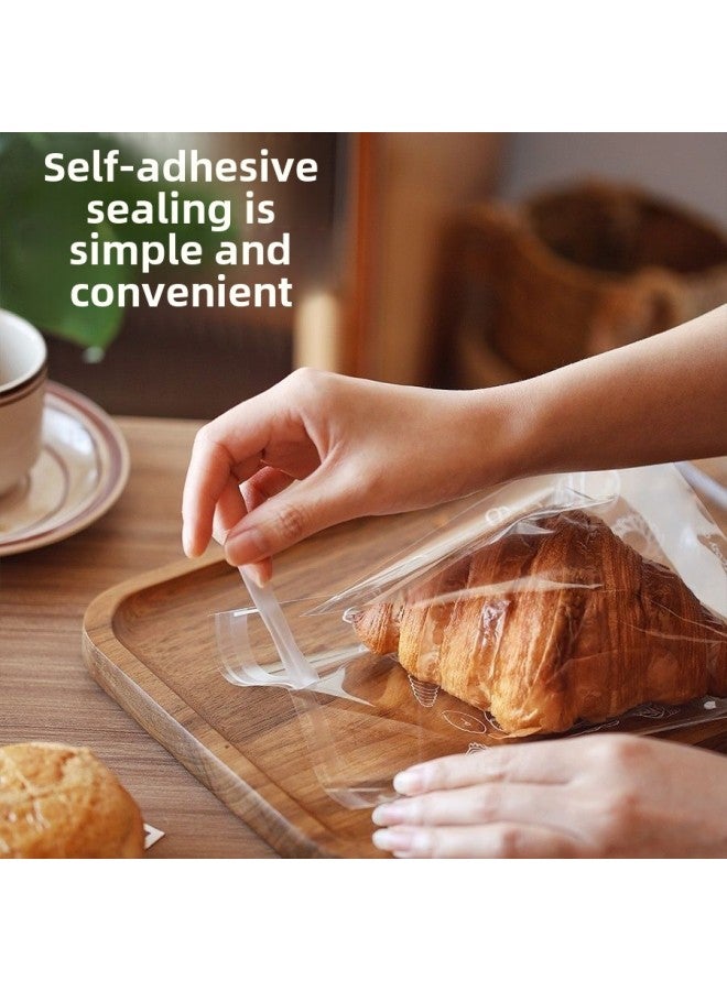 Bread Packaging Bag Toast Donuts Bagels Pack Ice Boxes Once-Specifications:1000-Color:Enjoy Life 17*20+3cm Thickened  - Image 2