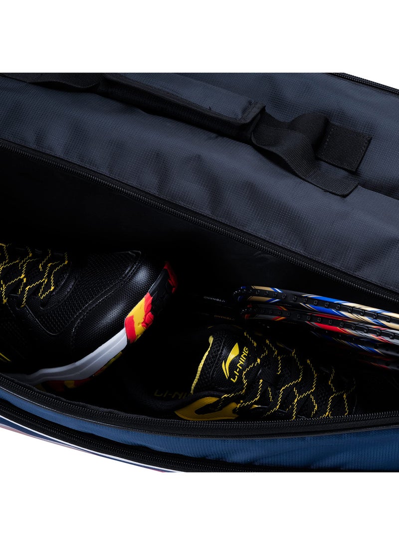 Li-Ning Panther Double Zipper Polyester Badminton Kit Bag | Size : Large | Stash pocket | Ample storage | Unisex - Men, Boys, Girls, Women - Image 5