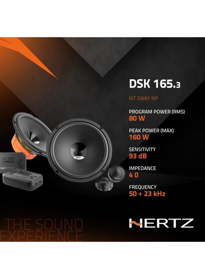 Hertz Audio DSK 165.3 6-1/2" 2-Way Dieci Series Component Speaker System (DSK165.3) - Image 2