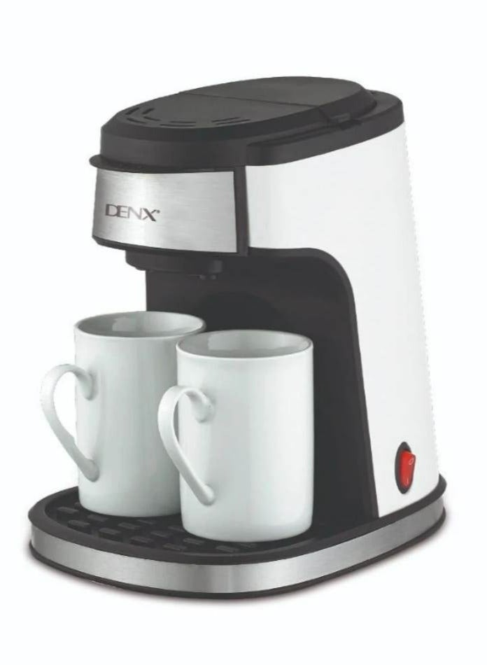 دينكس ماكينة تحضير القهوة بالتنقيط DX3413 - قوة 450 واط، سعة 240 مل، فلتر عالي الكثافة، تحضير كوب واحد/كوبين، تصميم أنيق مع مؤشر ضوئي، متعددة الأغراض للقهوة والشاي - مثالية للمنزل أو المكتب - Image 4