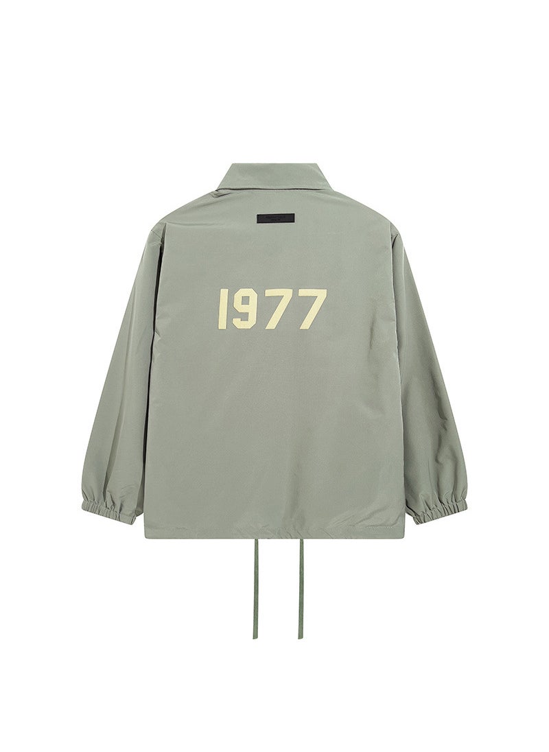 Generic - FOG Essentials 1977 Print Velvet Jacket Apricot - Image 1