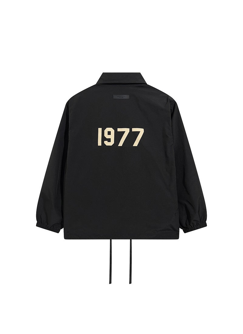 Generic - FOG Essentials 1977 Print Velvet Jacket Apricot - Image 1