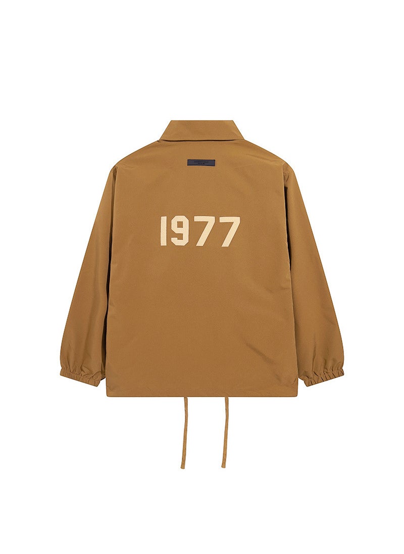 Generic - FOG Essentials 1977 Print Velvet Jacket Apricot - Image 1
