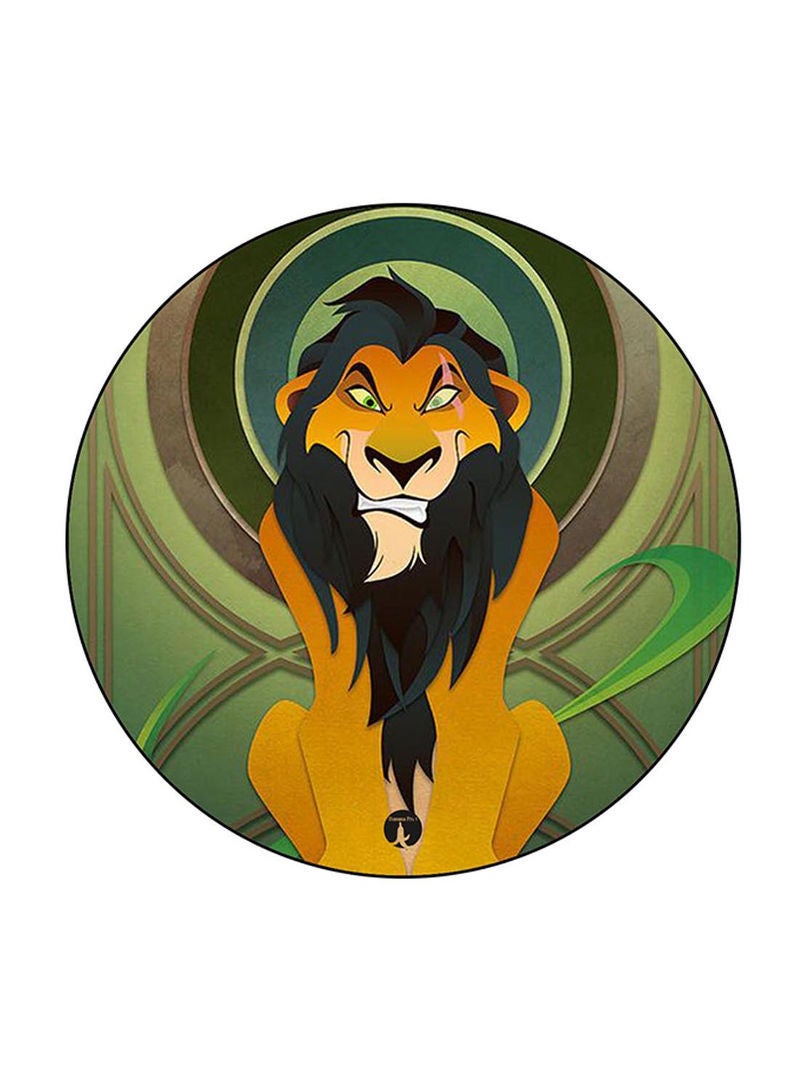 Disney Character Printed Mouse Pad Round  Multicolour