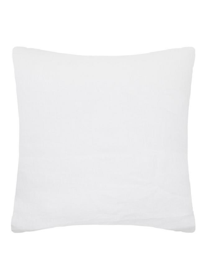 اتموسفيرا غطاء وسادة من الكتان المغسول من ليناه، أبيض عاجي، 65 × 65 سم، 185299Z - Image 1