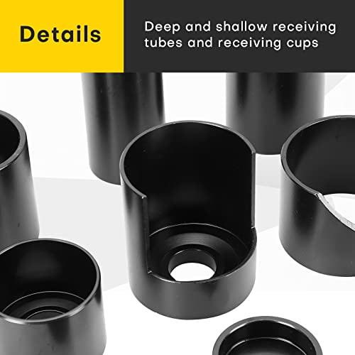 Acymner 14PCS Master Ball Joint Remover Installer Adapter Tool Set for Ball Joint Replacement and Repair - 2WD and 4WD Cars, Trucks and SUVs - Image 4