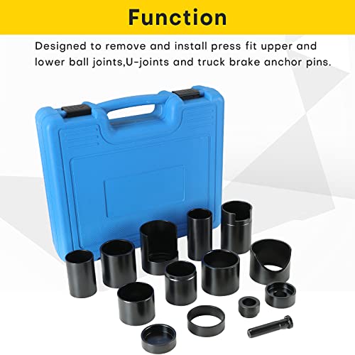 Acymner 14PCS Master Ball Joint Remover Installer Adapter Tool Set for Ball Joint Replacement and Repair - 2WD and 4WD Cars, Trucks and SUVs - Image 5