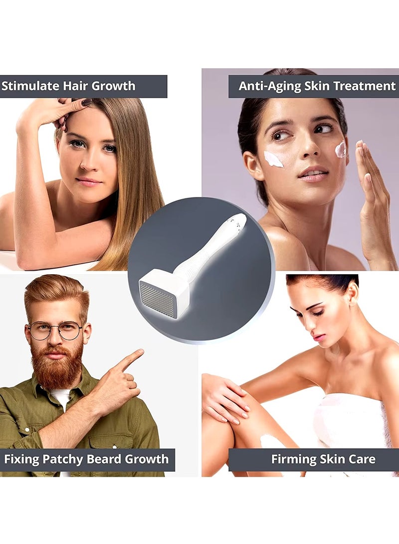 برايم بي جافاودان ديرما ستامب ديرماستامب 140 طرف قابل للتعديل من التيتانيوم ميكرونيدل الختام قلم ديرما التلقائي ديرمابين احترافي ميكرونيدلينغ حقيقي فردي إبر دقيقة جلدي للوجه والجسم ونمو شعر اللحية - 3 قطع - Image 3