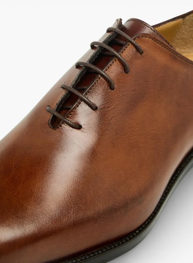 Duchini BROWN Men Lace-Up Leather Oxford Loafers for Men | Best Price UAE