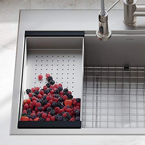 KRAUS Stainless Steel Colander for Workstation Kitchen Sink CS6