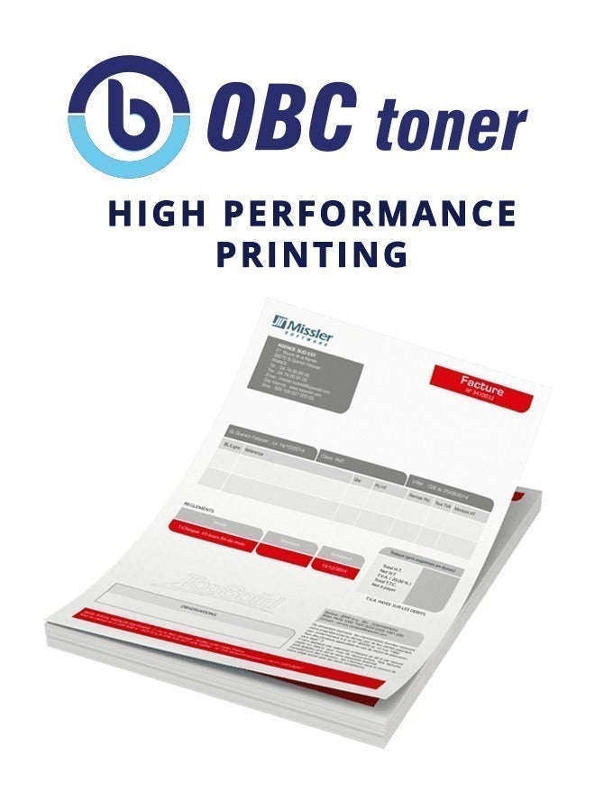 OBC Compatible Black Laser Toner Cartridge Replacement for HP Q5949A/Q7553A and Canon CRG-308/315/708/715/508/515. Prints up to 3000 pages in high professional quality. - Image 3