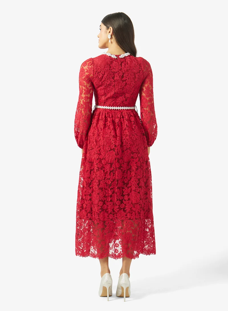 Khizana Lace A-line Dress