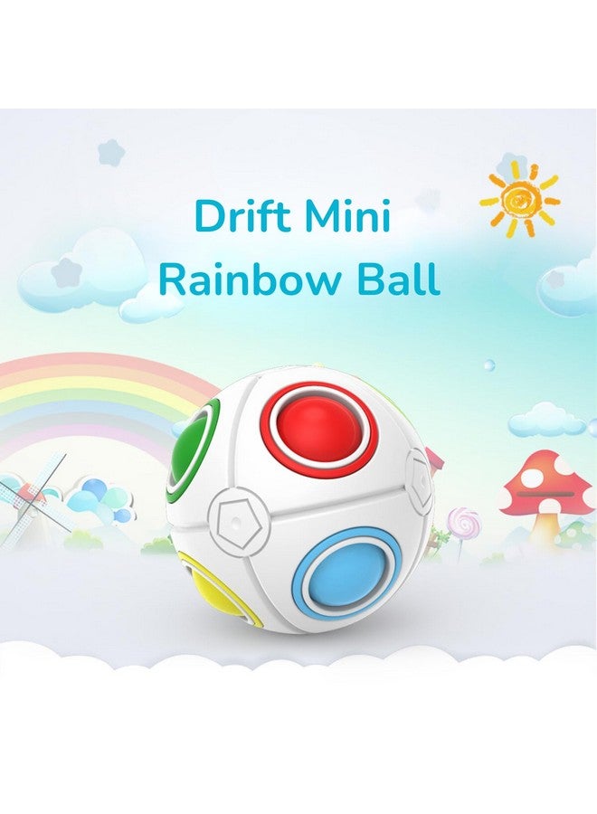 Cubelelo Drift Mini Rainbow Ball Puzzle | Compact, Multicolor Sphere (Fidget Toy) | Portable Brain Teaser for Kids & Adults | Stress Relief & Fun On-The-Go Puzzle - Image 2