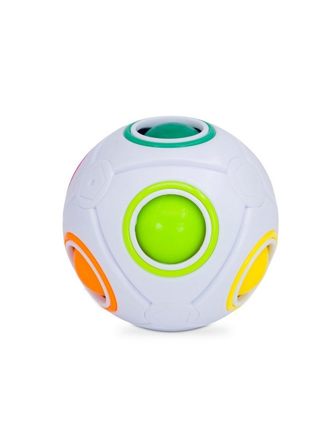 Cubelelo Drift Mini Rainbow Ball Puzzle | Compact, Multicolor Sphere (Fidget Toy) | Portable Brain Teaser for Kids & Adults | Stress Relief & Fun On-The-Go Puzzle - Image 1