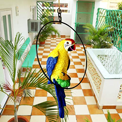 MARINER'S CREATION Hanging Parrot for Home DÉCOR Outdoor Hanging Garden DÉCOR & Gifting Item - Image 4