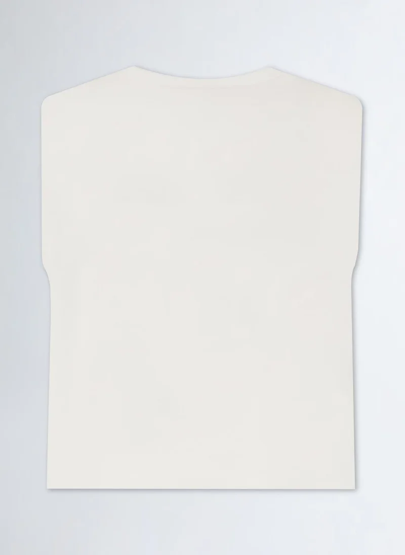Liu Jo T-Shirt with Bejewelled Details