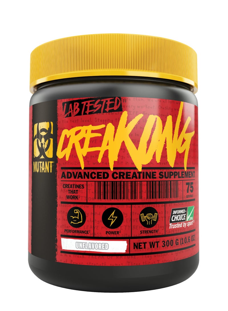 Mutant CREAKONG Advanced Creatine Formula 300g (10.6oz) - Unflavoured