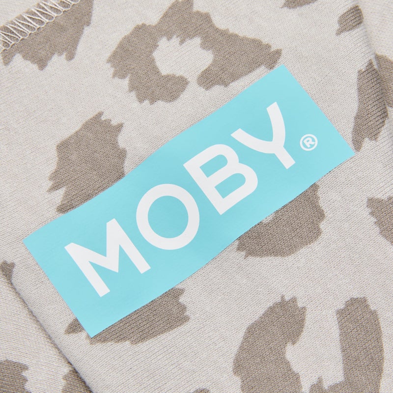 Moby Baby Wrap Carrier Element for Newborns to Toddlers (8-33lbs), Infant Sling Carrier, Ultra Lightweight & Hands Free Design, Adjustable for All Body Types (Dusted Leopard) - Image 5