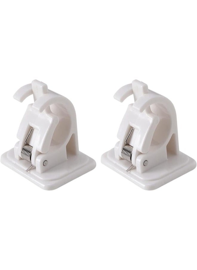 silvercnc Pack of 2 Durable Fishing Rod Holder Wall Mounted Space Saving Fish Pole Clamp Rest Rack Clip Organizer Accessories  - Image 3