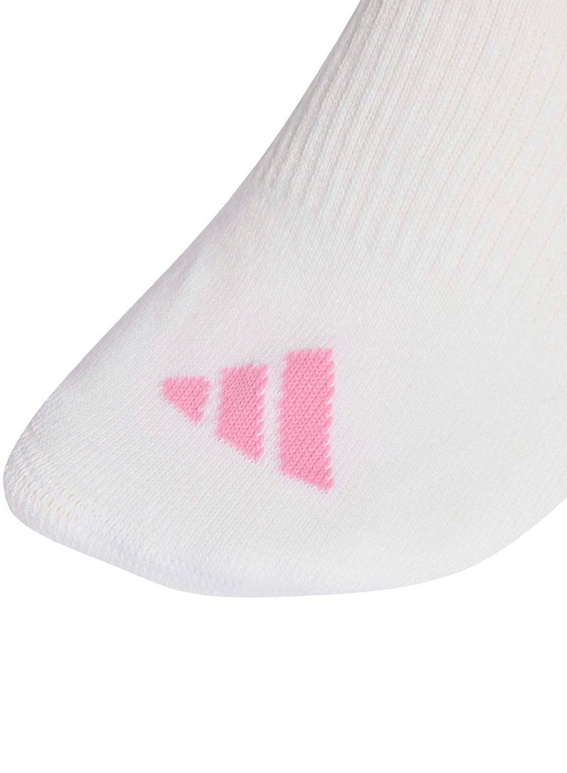 Adidas 3 Stripes Cushioned Sportswear Mid Cut Socks 3 Pair Pack - Image 2