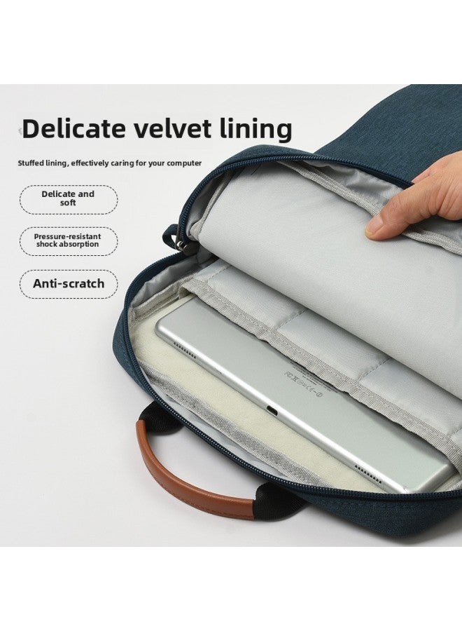 Crossbody Tablet Bag Waterproof Keyboard Large Capacity IPad Storage 13-inch Tablet Bag Storage Bag Portable-Color:Ink Blue-Size:11.6inch - Image 4