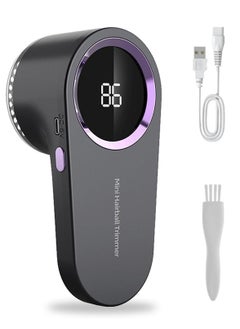 Fabric Shaver Rechargeable Fabric Shaver with Digital Display Sweater Shaver with 6 Leaf Blades and Safety Lock Defuzzer Remove Fuzz Pills from Clothes Furniture Sofa Blanket