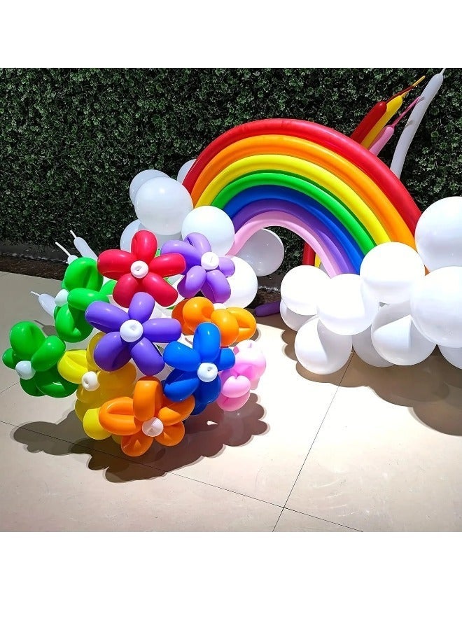 Twisting Balloons Kit 100pcs Latex Long Balloons for Party & Wedding Decorations
