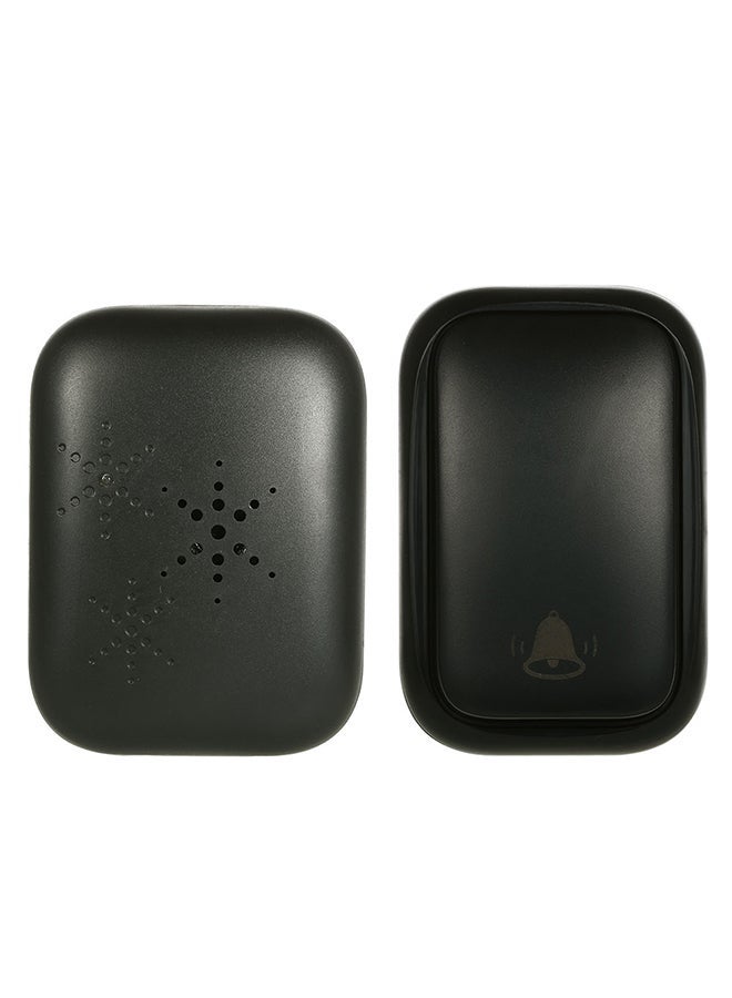 NIBEMINENT Waterproof Wireless Door Bell Black 0.141kg - Image 1
