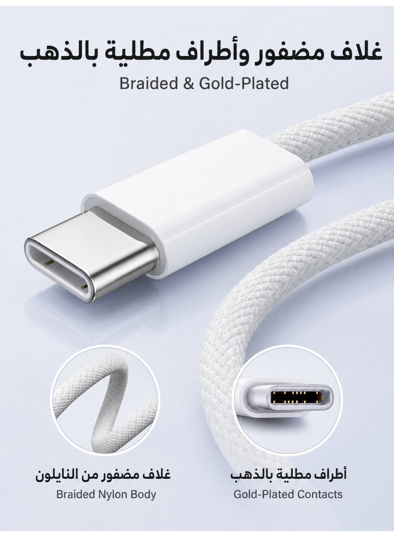 ZapLin Type C Cable 60W Super Fast Charging USB C to C Charger Cable 1M Data Cable for iPhone 16/15, iPad, iPad mini 7, MacBook Pro, Samsung S25 Ultra/S24/S23, Huawei P70 - Image 5