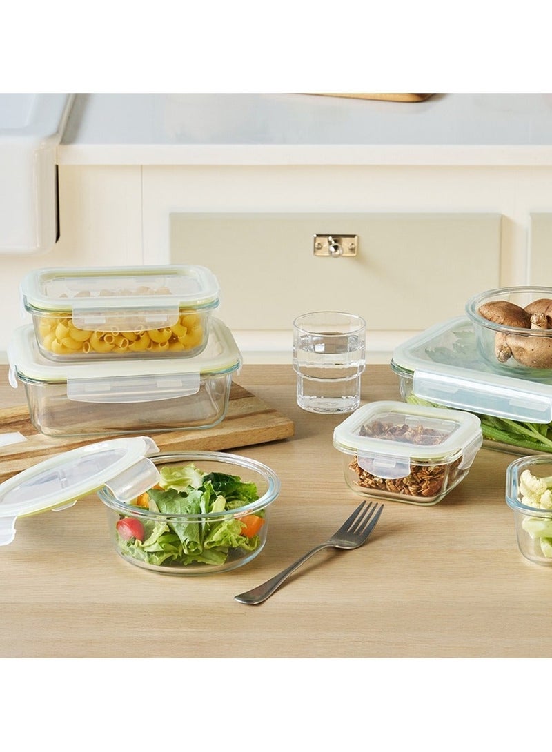 LocknLock Fresh Oven-Safe Glass Rectangular Container 8-pcs Set – Airtight, Leakproof & Heat-Resistant - Image 5