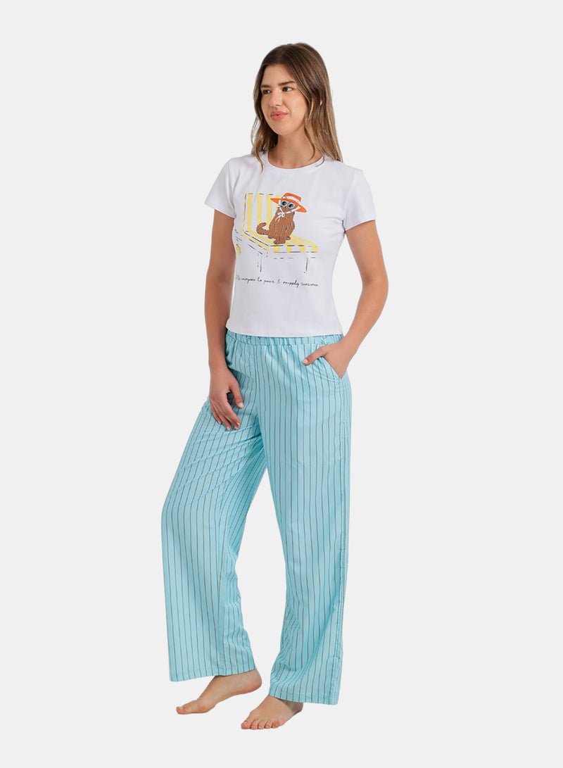 Carina Printed Regular Pyjama Set - Image 3