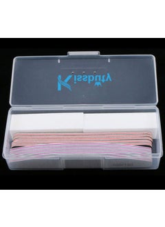 Kissbuty 12PCS/Box Mixed Nail File Manicure Pedicure (2pcs White Buffer Block+5pcs Emery Board Black+5pcs Emery Board White Nail Files)