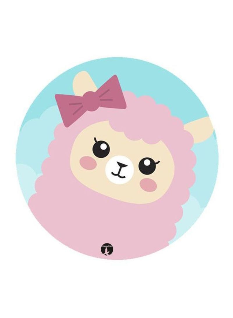 RKN Alpaca Printed Mouse Pad Pink/Blue/Beige