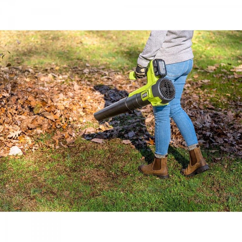 RYOBI ONE+ 18V 100 MPH 325 CFM Cordless Battery Variable Speed Jet Fan Leaf Blower (Tool Only) - Image 4
