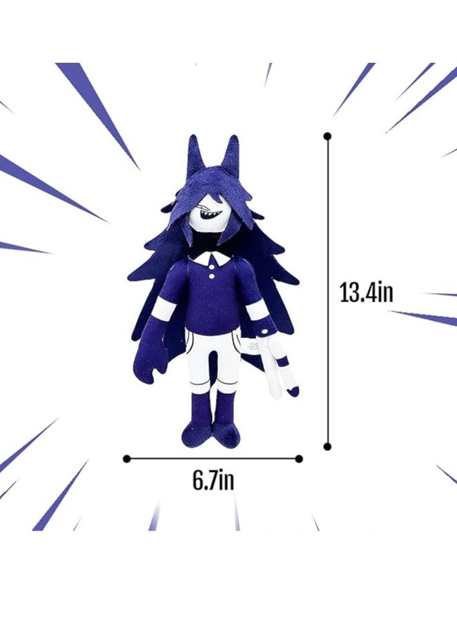 2024 New Fundamental Paper Education Plush 13"" Miss Circle Plushies Toy for Boys Girls Soft Stuffed Animal Pillow Doll Gift for Fans Kids, Blue - Image 2