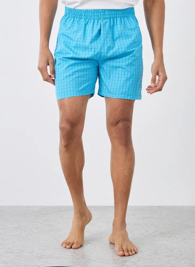 Styli Styli Pack of 2 - Assorted Woven Checkered Boxer
