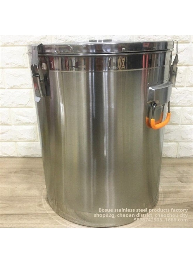 Direct Supply Stainless Steel Insulation Barrel Commercial Boiling Water Soup Barrel Full Foam Large Capacity Beverage Barrel Milk Tea Barrel-Specifications:304-Color:55L  - Image 2