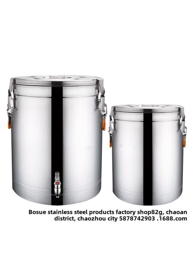 Direct Supply Stainless Steel Insulation Barrel Commercial Boiling Water Soup Barrel Full Foam Large Capacity Beverage Barrel Milk Tea Barrel-Specifications:304-Color:55L  - Image 5